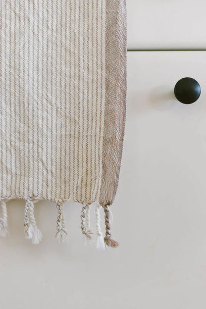 Ivory Caramel Tribeca Towel